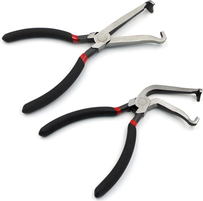Yuheybe Eelectrical Disconnect Pliers,Electrical Disconnector Pliers for Cars, Fuel Line Petrol Clip Pipe &Automotive Tools for Push Tab Style Plugs (1*Straight+ 1 * 60 Degree) - Image 4